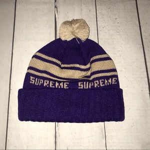Supreme Purple Classic Beanie